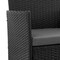 Manhattan Comfort Imperia Steel Rattan 3-Piece Patio Conversation Set with Cushions in Grey OD-CV020-GY - alternate 7